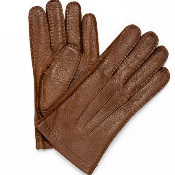 Sale Moreschi Vail Genuine Peccary / Cashmere Gloves Tan