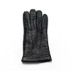 Outlet Moreschi Vail Genuine Peccary / Cashmere Gloves Black