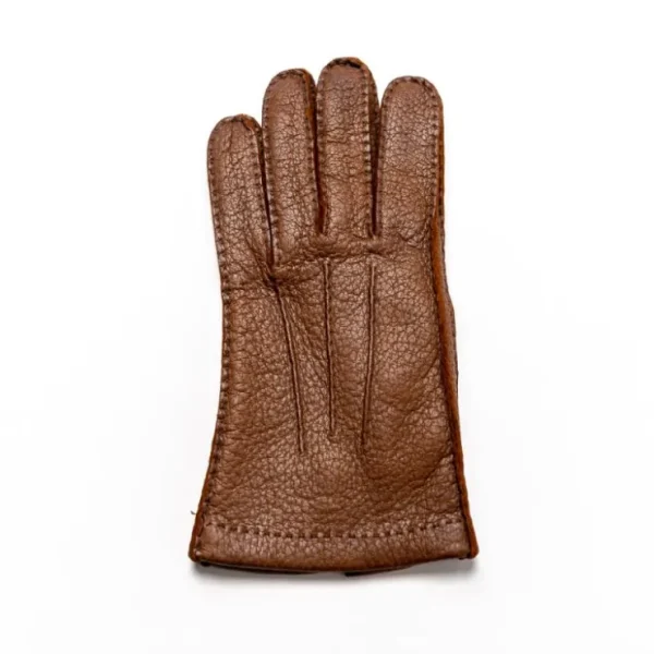 Sale Moreschi Vail Genuine Peccary / Cashmere Gloves Tan