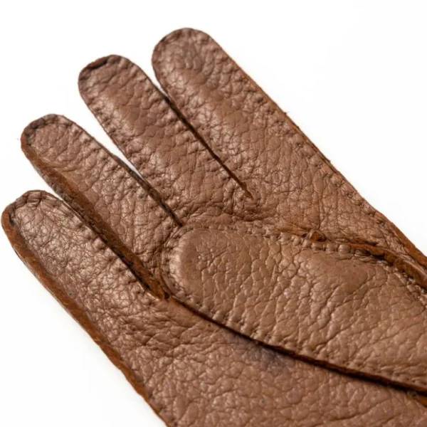 Sale Moreschi Vail Genuine Peccary / Cashmere Gloves Tan