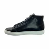 Shop Paolo Shoes Alberto Leather High Top Dress Sneakers Blue