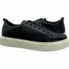 Sale Paolo Shoes Alfonso Low Top Leather Sneakers Navy Blue NavyBlue