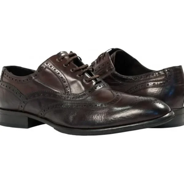 Store Paolo Shoes Alfredo Wingtip Brogues Dark Brown