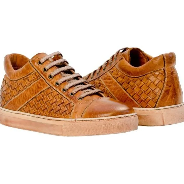 Online Paolo Shoes Anka Woven Sneakers Brick