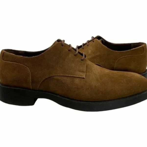 Best Paolo Shoes Claudio Suede Oxfords Taba