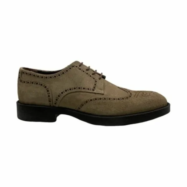 Best Sale Paolo Shoes Cornelio Suede Wingtip Oxfords Stone