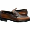 Cheap Paolo Shoes Dani Leather Penny Loafers Brown