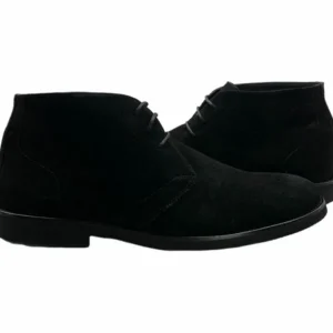 New Paolo Shoes Dario Suede Chukka Boots Black