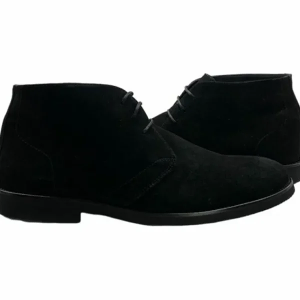 Best Paolo Shoes Emilio Suede Desert Boots Black