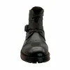 New Paolo Shoes Ernesto Leather Motorcycle Boots Brown