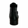 Shop Paolo Shoes Ernesto Leather Motorcycle Boots Black