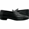 Cheap Paolo Shoes Franco Slip-on Leather Loafers Black