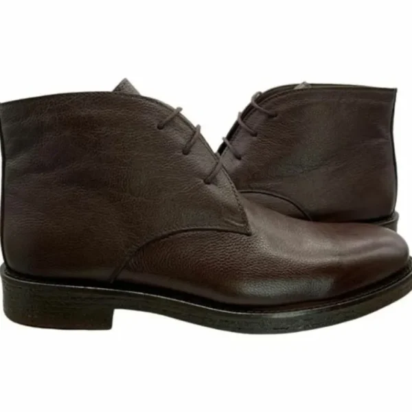 Shop Paolo Shoes Gianni Leather Chukka Boots Brown