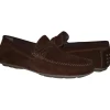 Fashion Paolo Shoes Hero Suede Driving Shoes Chocolate Brown