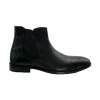 Discount Paolo Shoes Marco Leather Chelsea Boots Black