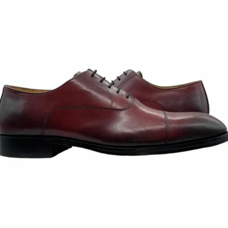 Best Sale Paolo Shoes Theo Derby Oxfords Burgundy