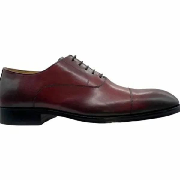 Best Sale Paolo Shoes Theo Derby Oxfords Burgundy