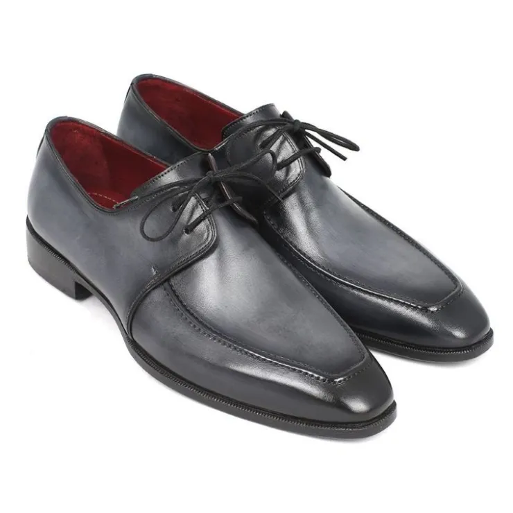 Discount Paul Parkman Apron Toe Derby Shoes Gray / Black