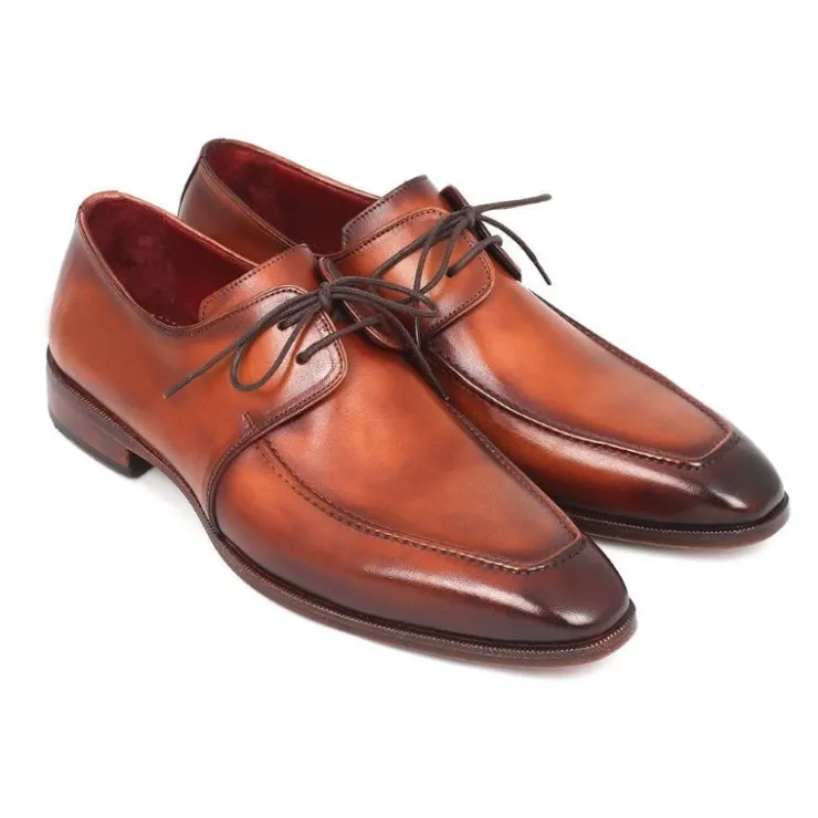 Store Paul Parkman Apron Toe Derby Shoes Brown