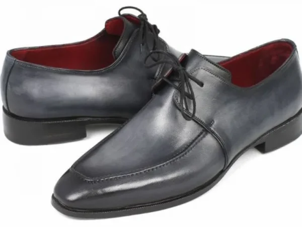 Discount Paul Parkman Apron Toe Derby Shoes Gray / Black