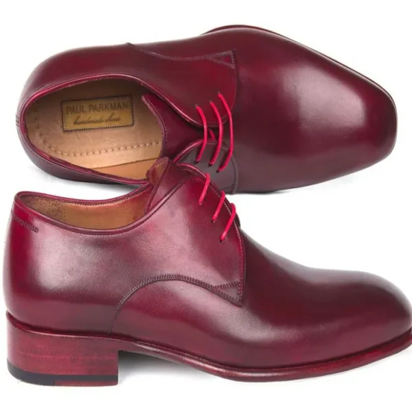 paul_parkman_calfskin_der_2.webp Outlet Paul Parkman Calfskin Derby Shoes Burgundy