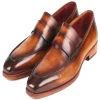 Cheap Paul Parkman Calfskin Loafers Brown