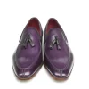 Fashion Paul Parkman Calfskin Tassel Loafers Purple