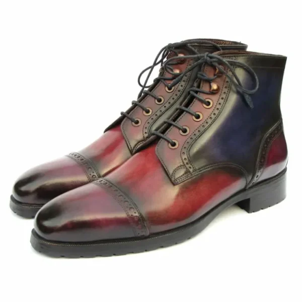 Cheap Paul Parkman Cap Toe Boots Multicolor