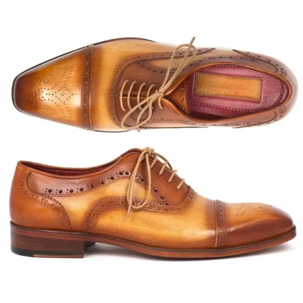 Cheap Paul Parkman Cap Toe Brogues Tan