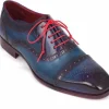 Best Sale Paul Parkman Cap Toe Brogues Blue / Parliament