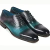 Clearance Paul Parkman Cap Toe Oxfords Purple / Turquoise