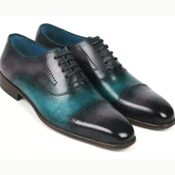 paul_parkman_cap_toe_oxfo_0-4.webp Clearance Paul Parkman Cap Toe Oxfords Purple / Turquoise