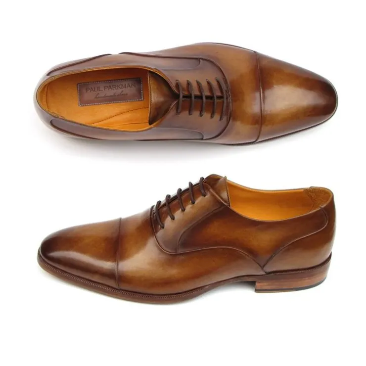 Fashion Paul Parkman Cap Toe Oxfords Brown