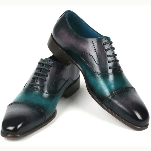 paul_parkman_cap_toe_oxfo_3.webp Clearance Paul Parkman Cap Toe Oxfords Purple / Turquoise