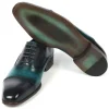 Clearance Paul Parkman Cap Toe Oxfords Purple / Turquoise