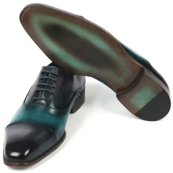 paul_parkman_cap_toe_oxfo_4.webp Clearance Paul Parkman Cap Toe Oxfords Purple / Turquoise