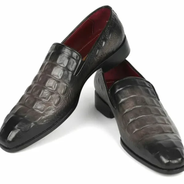 paul_parkman_embossed_cro_4-1.webp Best Sale Paul Parkman Embossed Croco Calfskin Loafers Gray