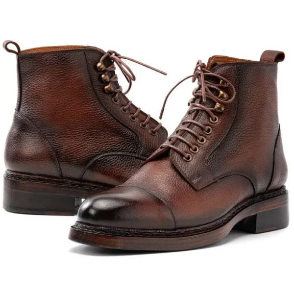 Fashion Paul Parkman Floater Leather Boots Brown