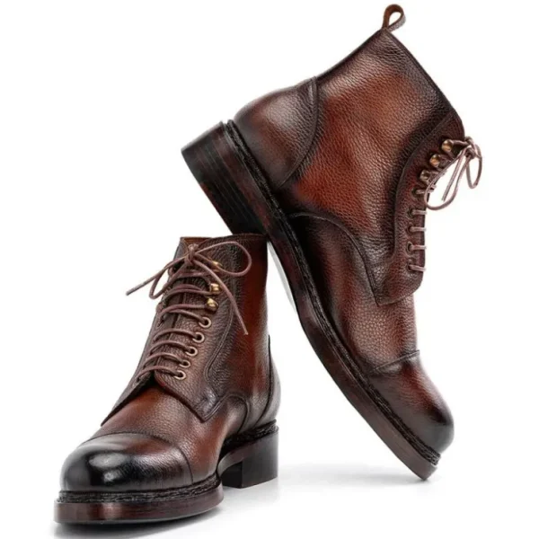 Fashion Paul Parkman Floater Leather Boots Brown