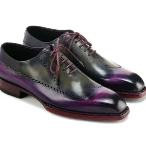 Online Paul Parkman Goodyear Welted Wingtip Oxfords Purple & Grey Purple&Grey