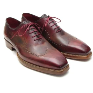 Cheap Paul Parkman Goodyear Welt Wingtip Oxfords Bordeaux / Camel Bordeaux/Camel