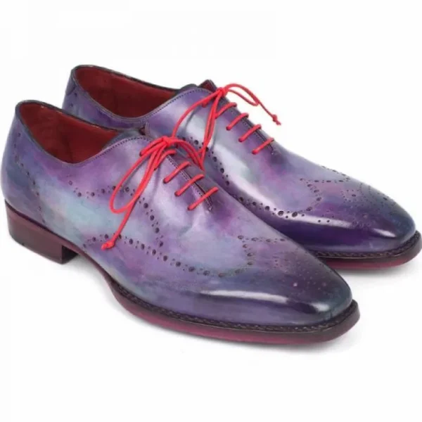 Store Paul Parkman Goodyear Welted Wingtip Shoes Purple