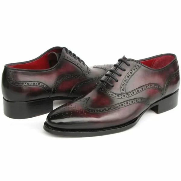 Outlet Paul Parkman Goodyear Welted Wingtip Oxford Bordeaux