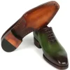 Discount Paul Parkman Goodyear Welt Wholecut Oxfords Green / Bordeaux