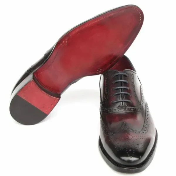 Outlet Paul Parkman Goodyear Welted Wingtip Oxford Bordeaux