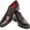 Outlet Paul Parkman Goodyear Welted Wingtip Oxford Bordeaux