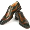 Best Paul Parkman Goodyear Welted Oxford Shoes Brown / Green