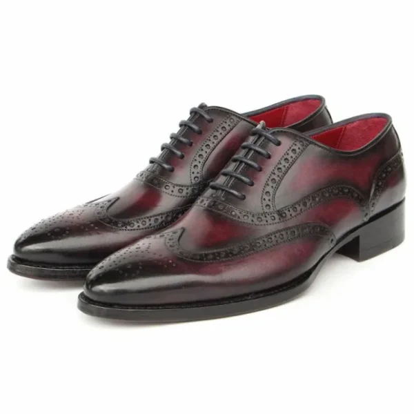 Outlet Paul Parkman Goodyear Welted Wingtip Oxford Bordeaux