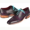 Store Paul Parkman Handsewn Captoe Oxfords Purple