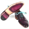 Store Paul Parkman Handsewn Captoe Oxfords Purple